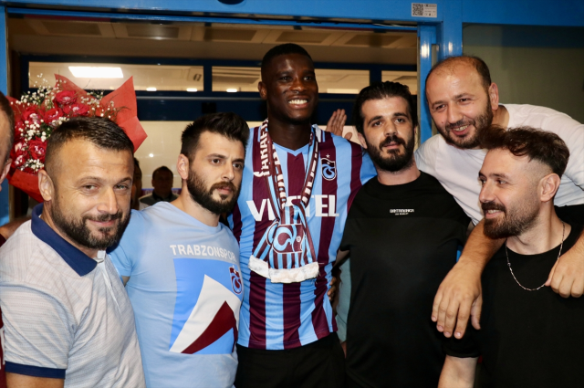 Dev forvet Paul Onuachu, Trabzonspor ile transfer görüşmeleri için Trabzon'a geldi