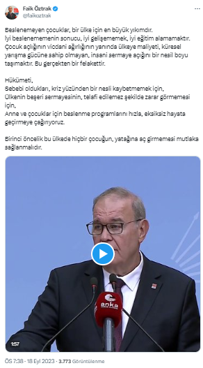 Öztrak: “Enflasyona kalıcı çözüm yok ama vatandaşa zulüm çok”