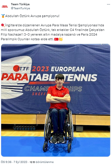 Abdullah Öztürk Avrupa şampiyonu oldu