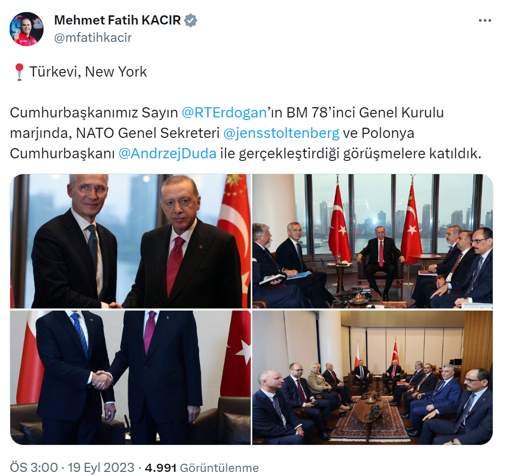 Bakan Kacır, ABD’de görüşmelere katıldı