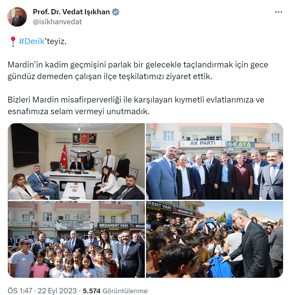 Bakan Işıkhan, Mardin’de ziyaretlerini sürdürüyor