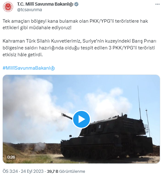 3 PKK/YPG’li terörist etkisiz hale getirildi