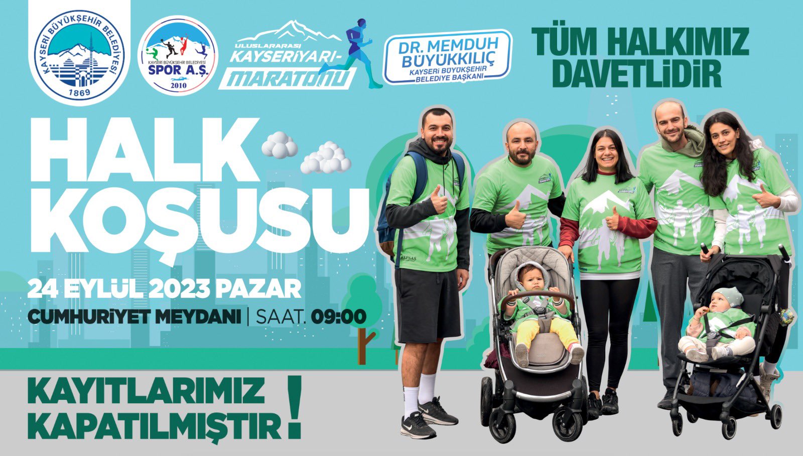 Uluslararası Kayseri Yarı Maratonu pazar günü gerçekleşecek