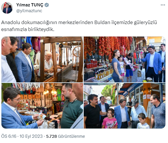 Bakan Tunç, Buldan’ı ziyaret etti