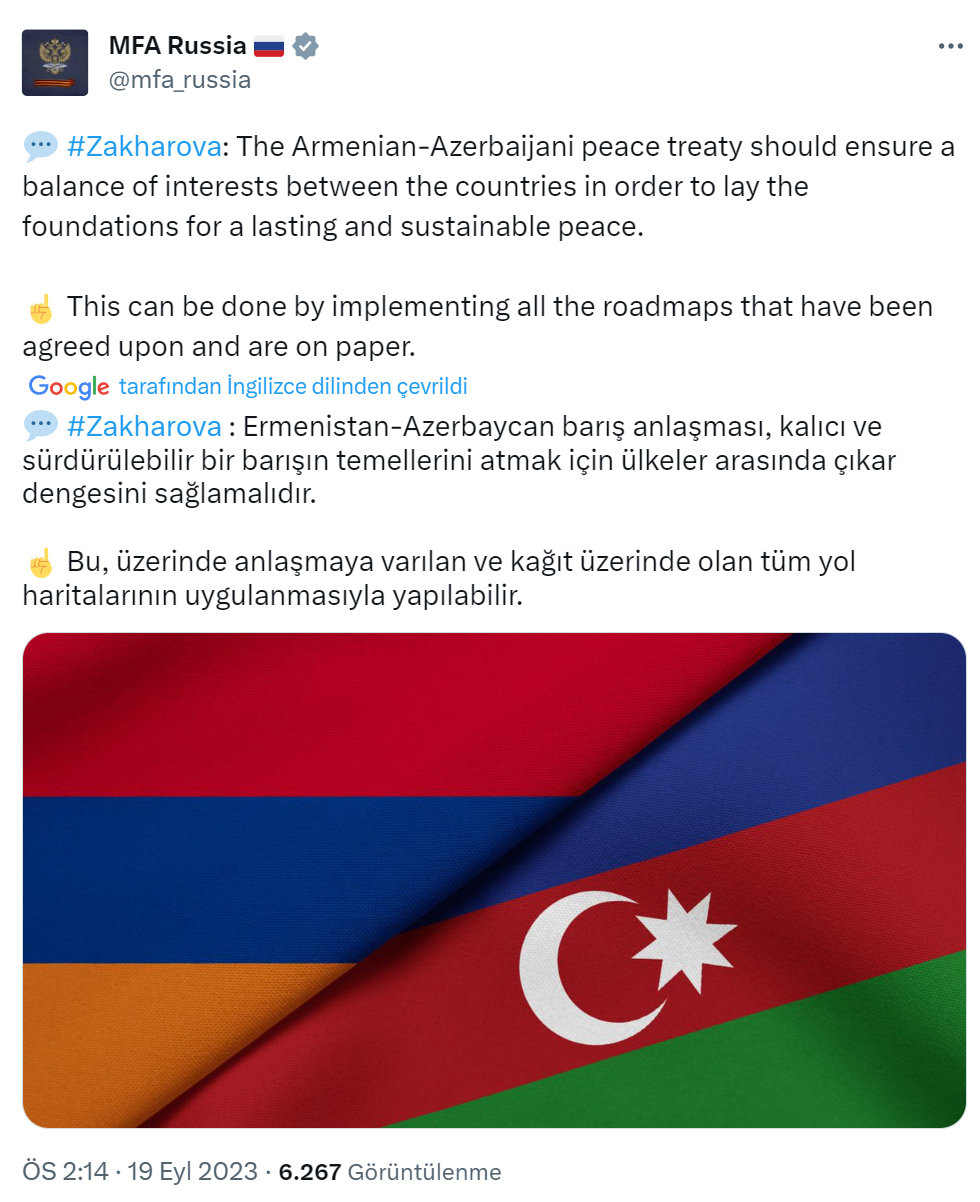 Rusya’dan Ermenistan ve Azerbaycan’a çağrı