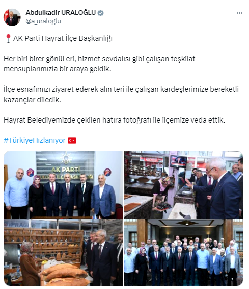 Bakan Uraloğlu, Trabzon’da ziyaretler gerçekleştirdi