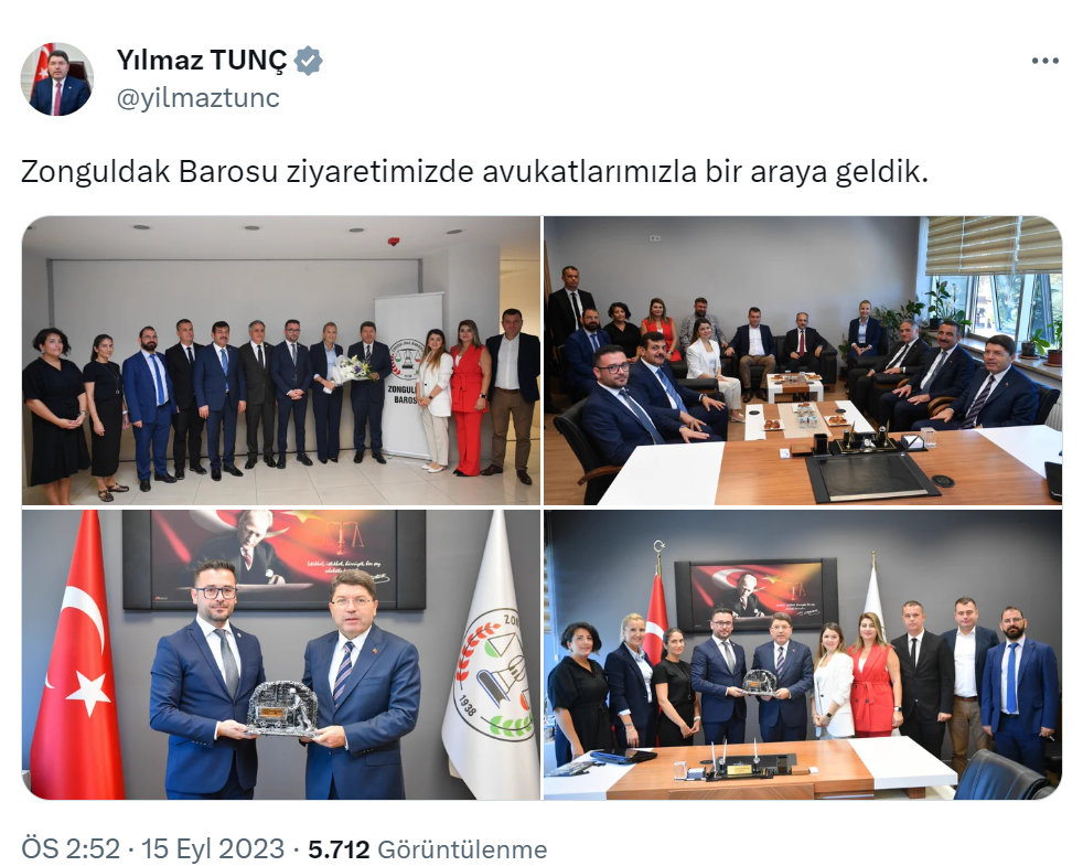Bakan Tunç, Zonguldak’ta ziyaretlerini sürdürüyor