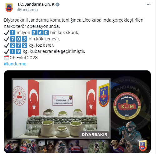 Diyarbakır’da narko terör operasyonu
