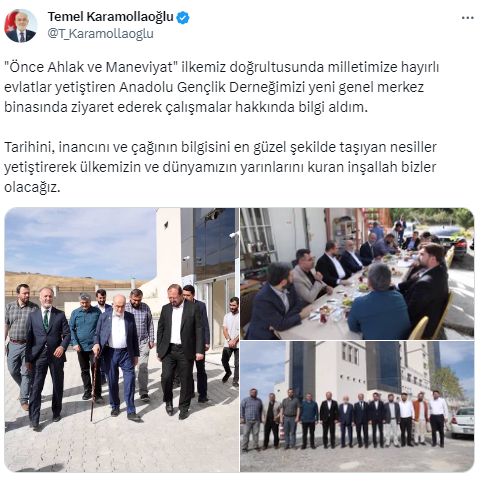 Karamollaoğlu: “Ülkemizin ve dünyamızın yarınlarını kuran inşallah bizler olacağız”