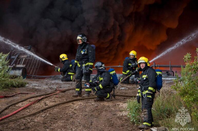 Rusya’da sanayi bölgesinde yangın