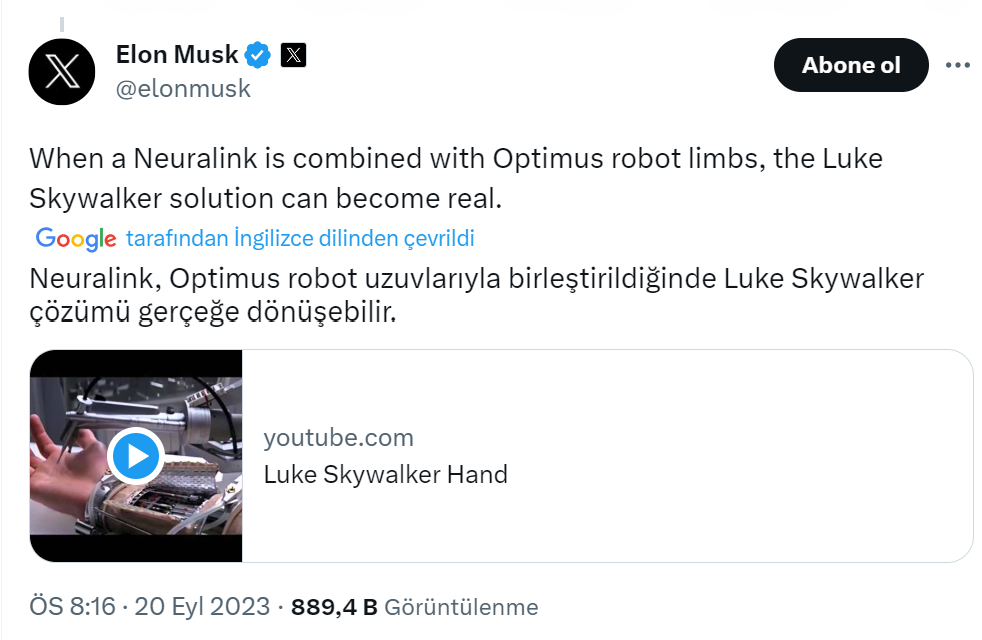 Elon Musk: “İlk insan hastaya yakında bir Neuralink cihazı verilecek”