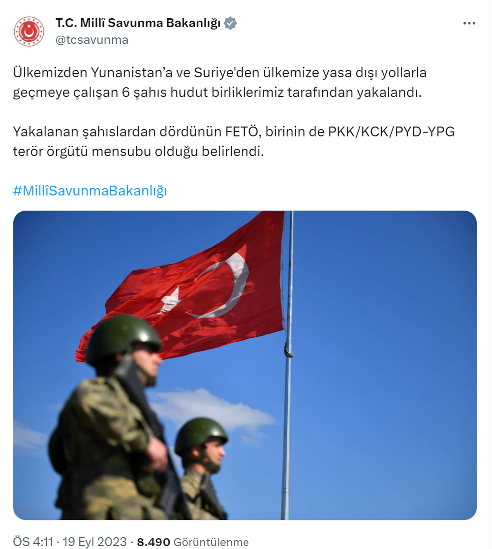 Yasa dışı yollarla sınırı geçmeye çalışan 6 kişi yakalandı