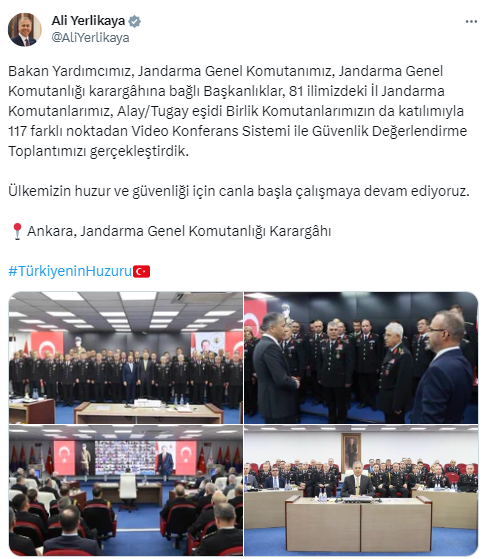 Ankara’da Güvenlik Değerlendirme Toplantısı gerçekleştirildi