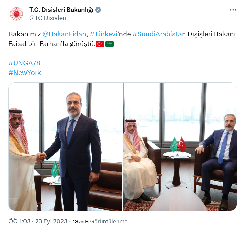 Dışişleri Bakanı Fidan, Suudi Arabistanlı ve Kuzey Makedonyalı mevkidaşları ile görüştü