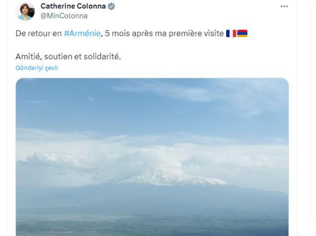 Fransa Dışişleri Bakanı Catherine Colonna’dan skandal paylaşım! Türkiye’yi hedef aldı
