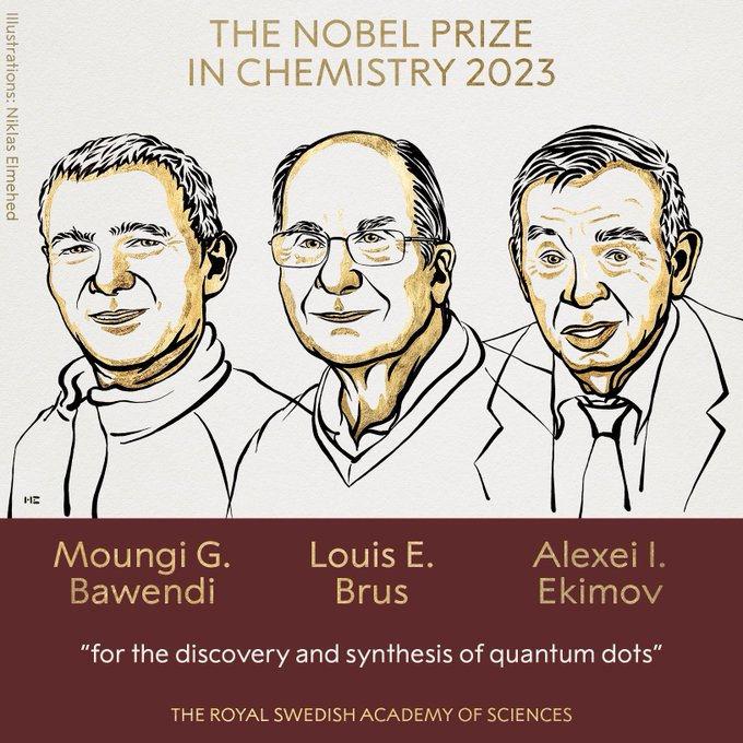 2023 Nobel Kimya Ödülü’nün kazananları açıklandı!