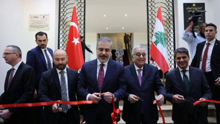 Fidan, TİKA’nın yenilediği Lübnan Dışişleri Bakanlığı binasının açılışına katıldı