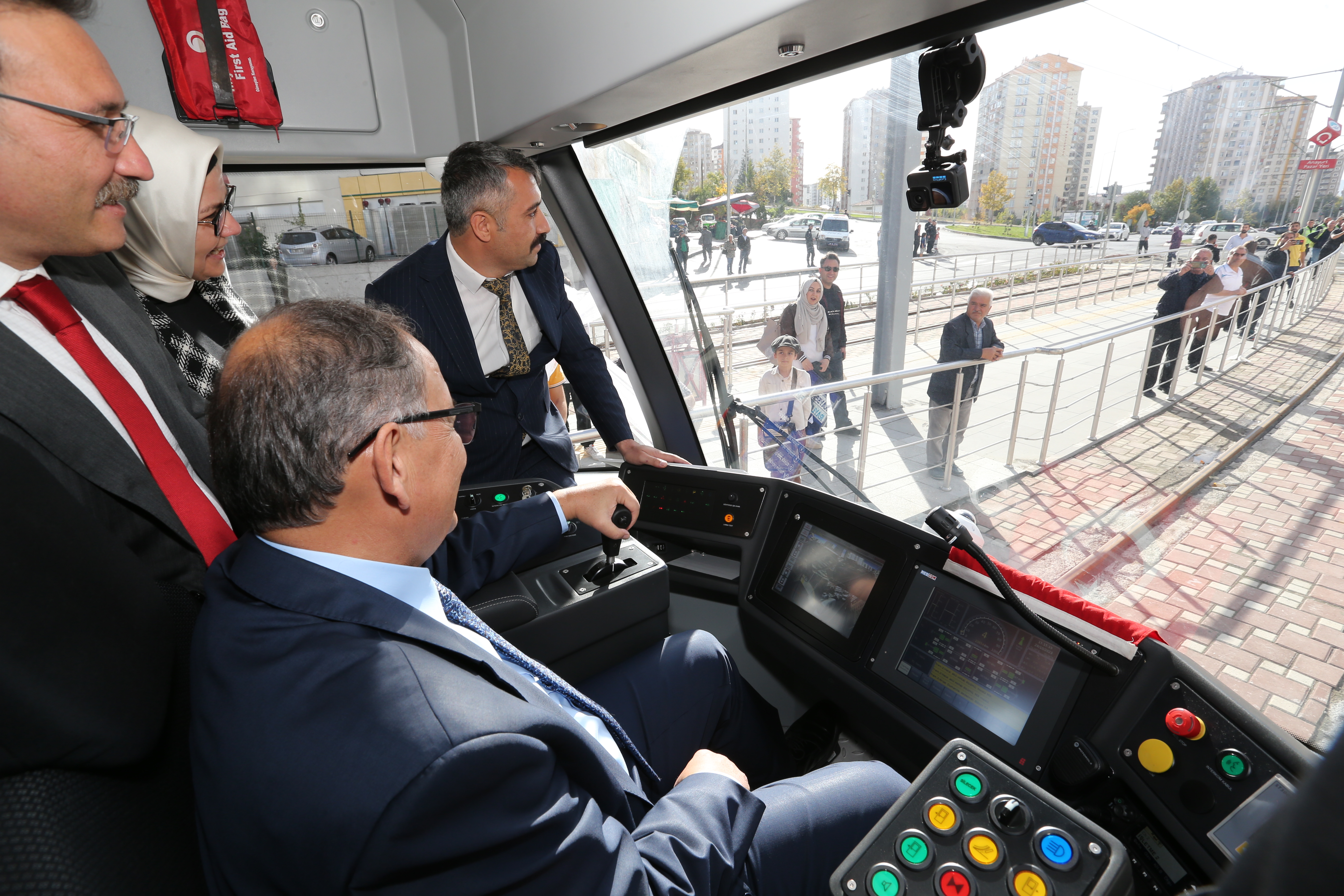 Talas Mevlana Cumhuriyet Meydanı Tramvay Hattı hizmete başladı