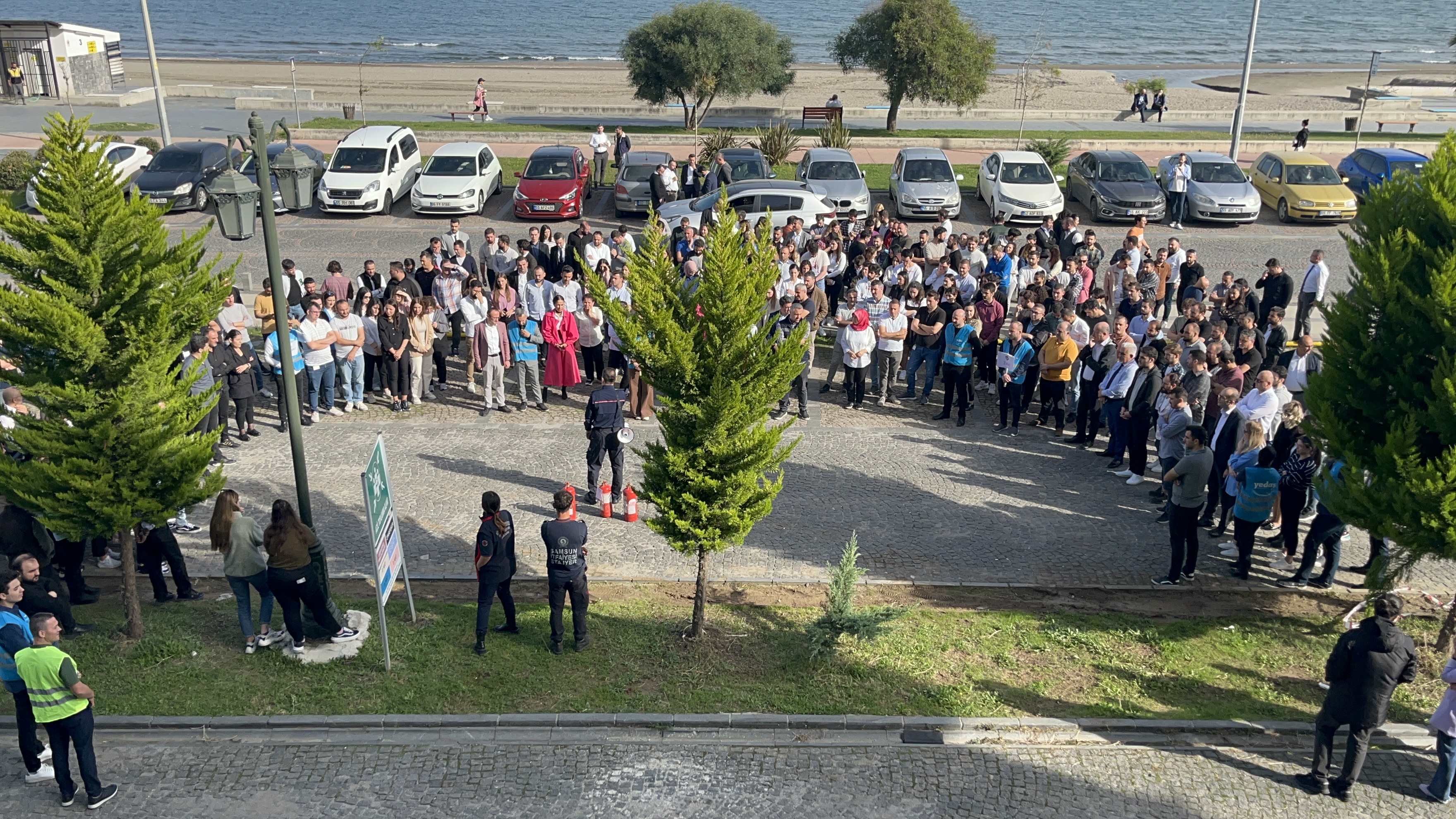 YEDAŞ’ta yangın ve bina tahliye tatbikatı gerçekleştirildi