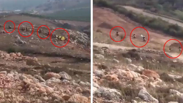 Lübnan-İsrail sınırında hareketlilik: Hizbullah bayrağı taşıyan çok sayıda motosikletli ilerleyişe başladı