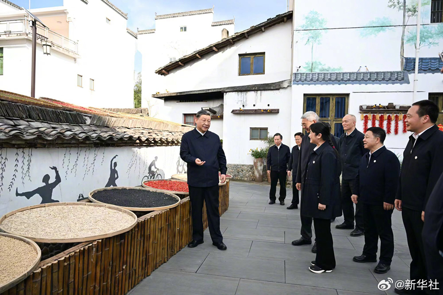 Xi, Jiangxi eyaletindeki Jingdezhen ve Shangrao şehirlerini inceledi