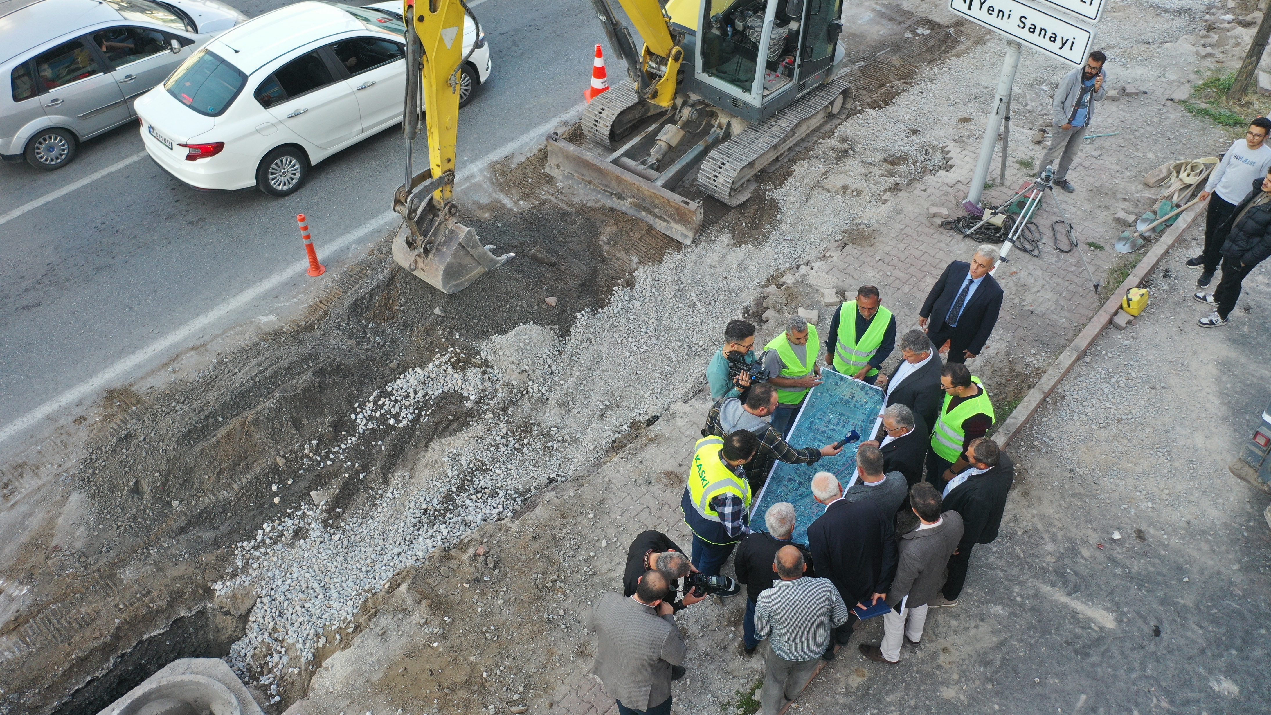 Başkan Büyükkılıç, altyapı çalışmalarını inceledi