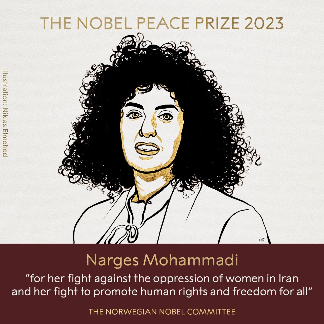 Nobel Barış Ödülü İranlı Nergis Muhammedi’ye verildi