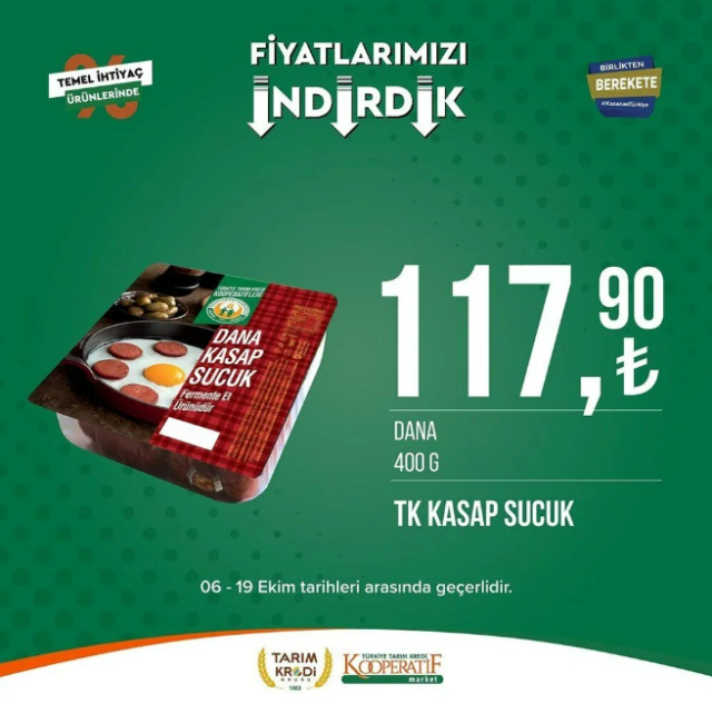 Cumhurbaşkanı Erdoğan’ın çağrısının ardından yüzde 50’ye varan indirim yaptılar! İşte Tarım Kredi marketlerinde fiyatı düşen ürünler