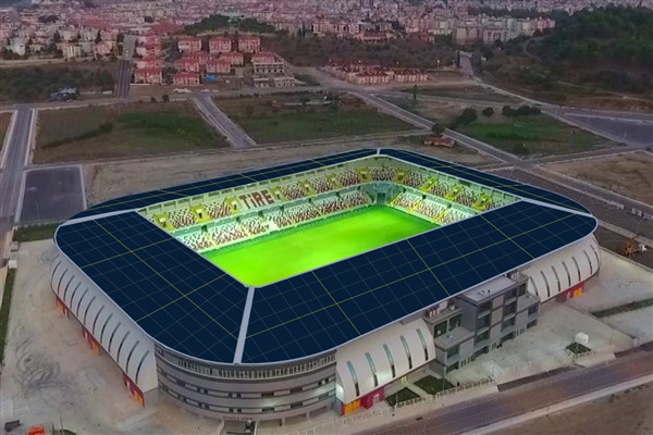 Gazi Mustafa Kemal Atatürk Stadyumu’nun çatısına GES kuruluyor