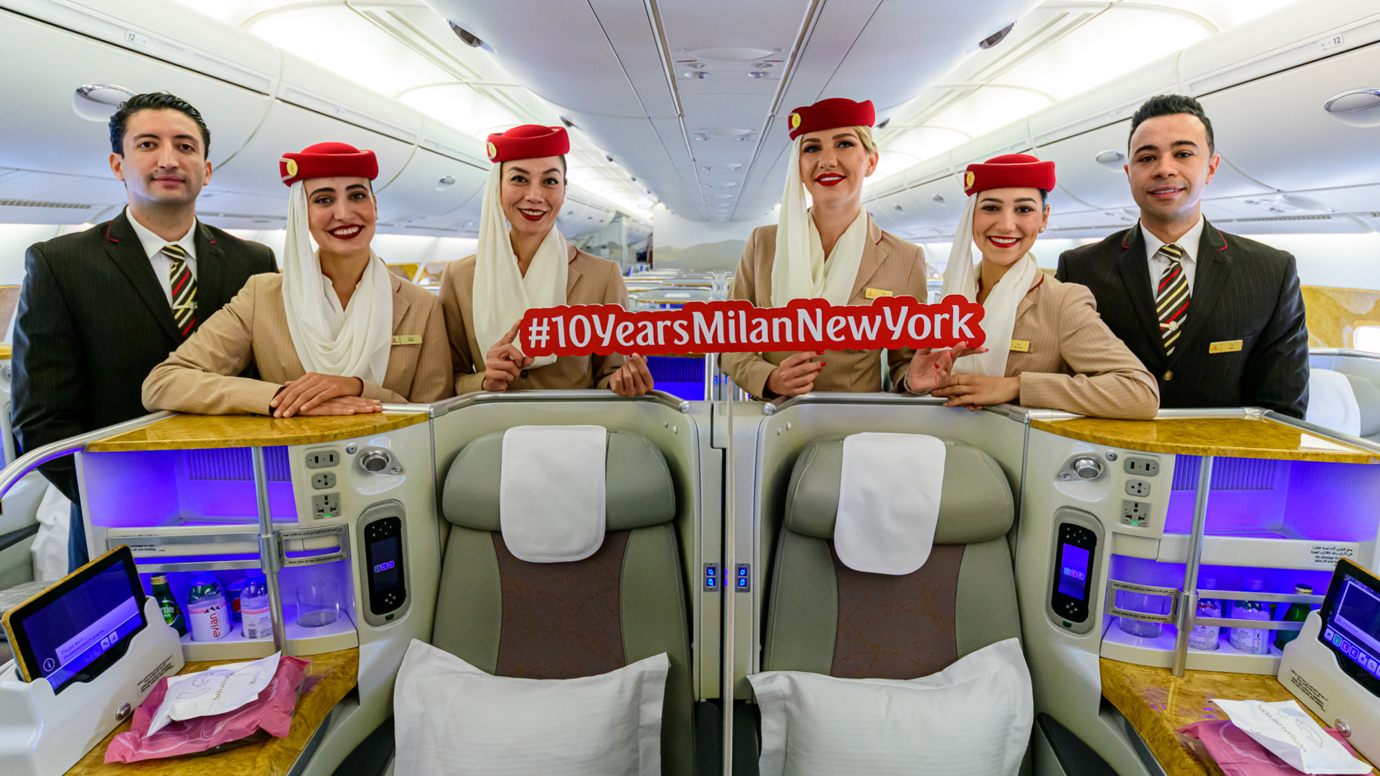 Milano ve New York uçuş hizmetinin 10. yılı kutlanıyor