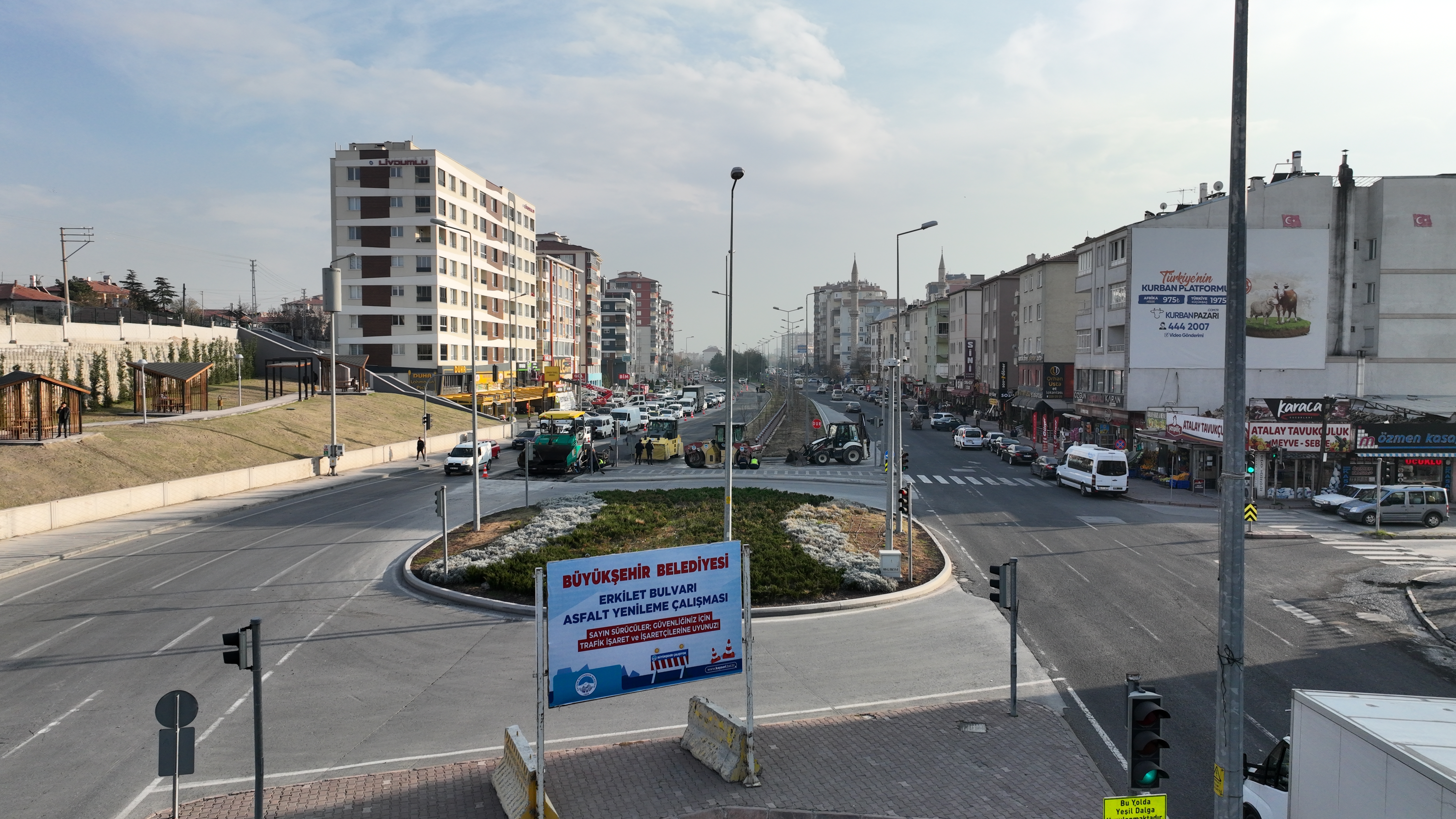 Başkan Büyükkılıç, asfalt yenileme çalışmalarını inceledi