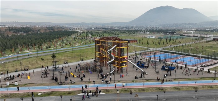 Recep Tayyip Erdoğan Millet Bahçesi, hafta sonları ziyaretçi akınına uğruyor