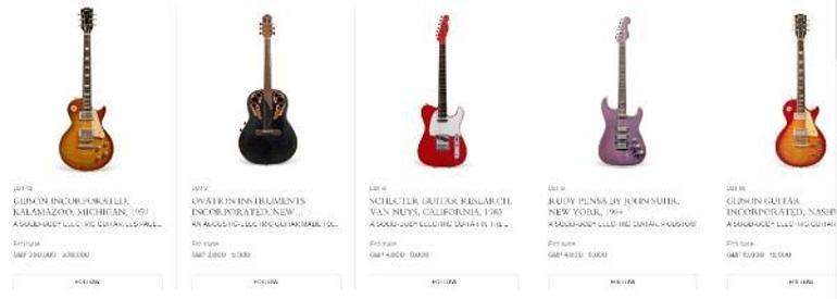 Dire Straits’den Mark Knopfler’ın gitar koleksiyonu açık artırmada satılıyor