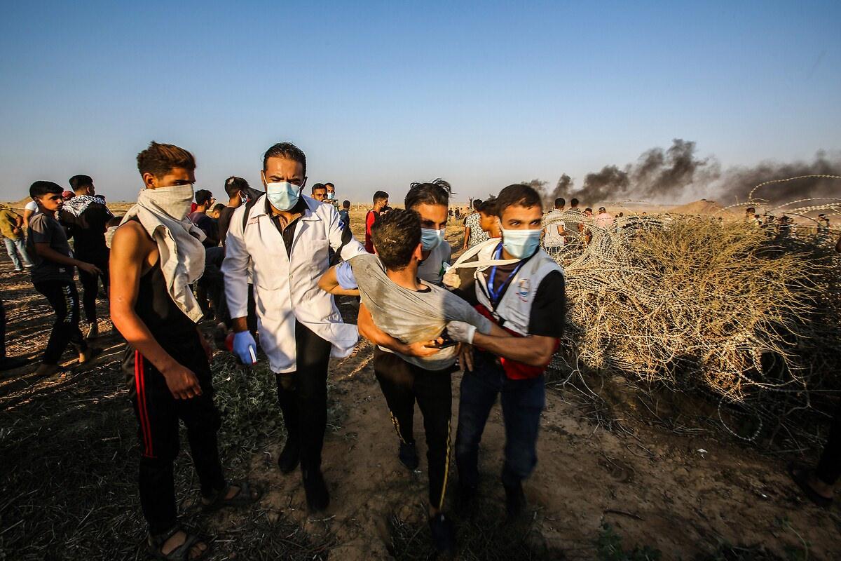 Gazze’nin kuzeyinde İsrail saldırısında öldürülen Filistinlilerin bedenleri etrafa saçıldı