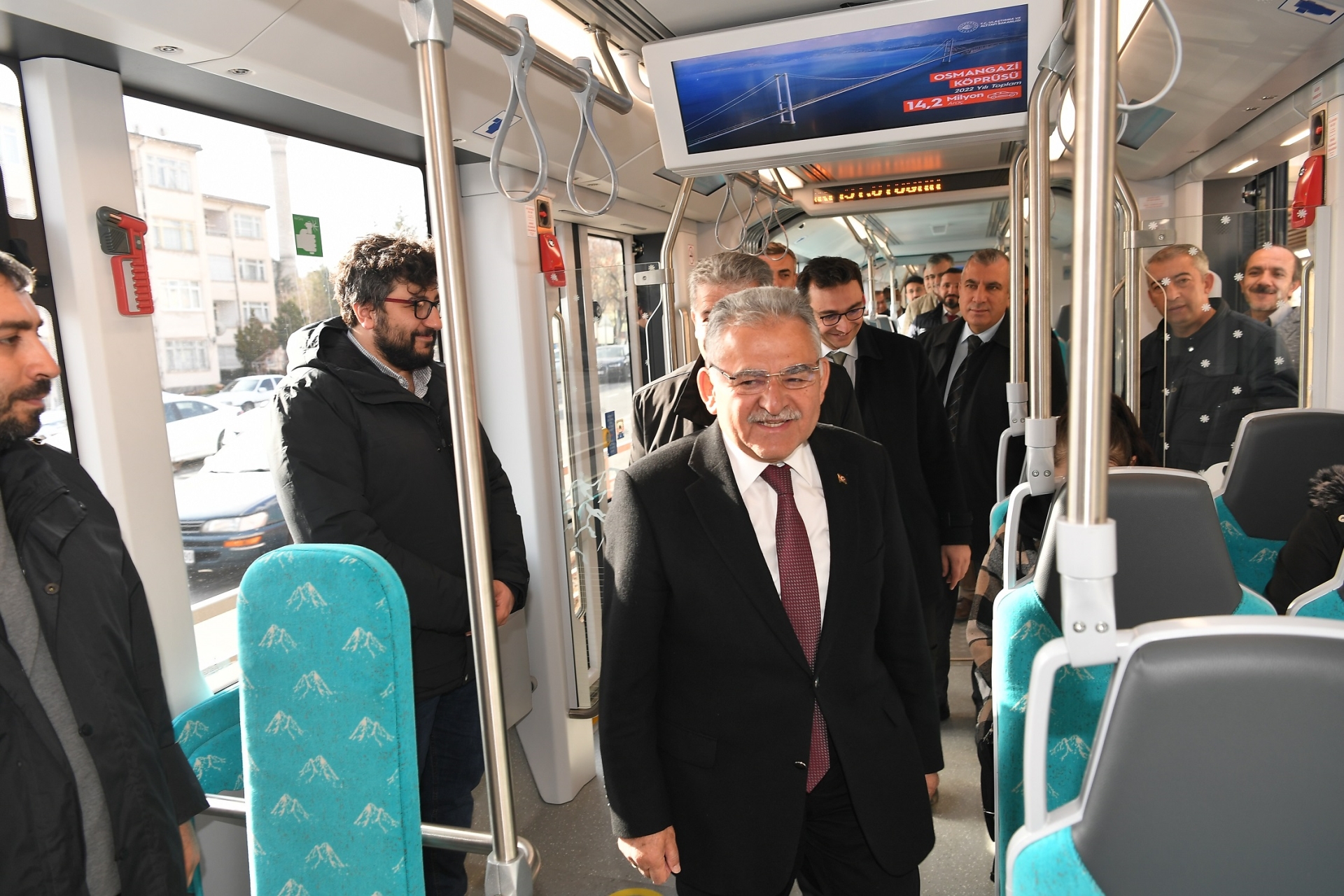 Kayseri’de tramvaylarda ücretsiz internet hizmeti 208 bin kez kullanıldı