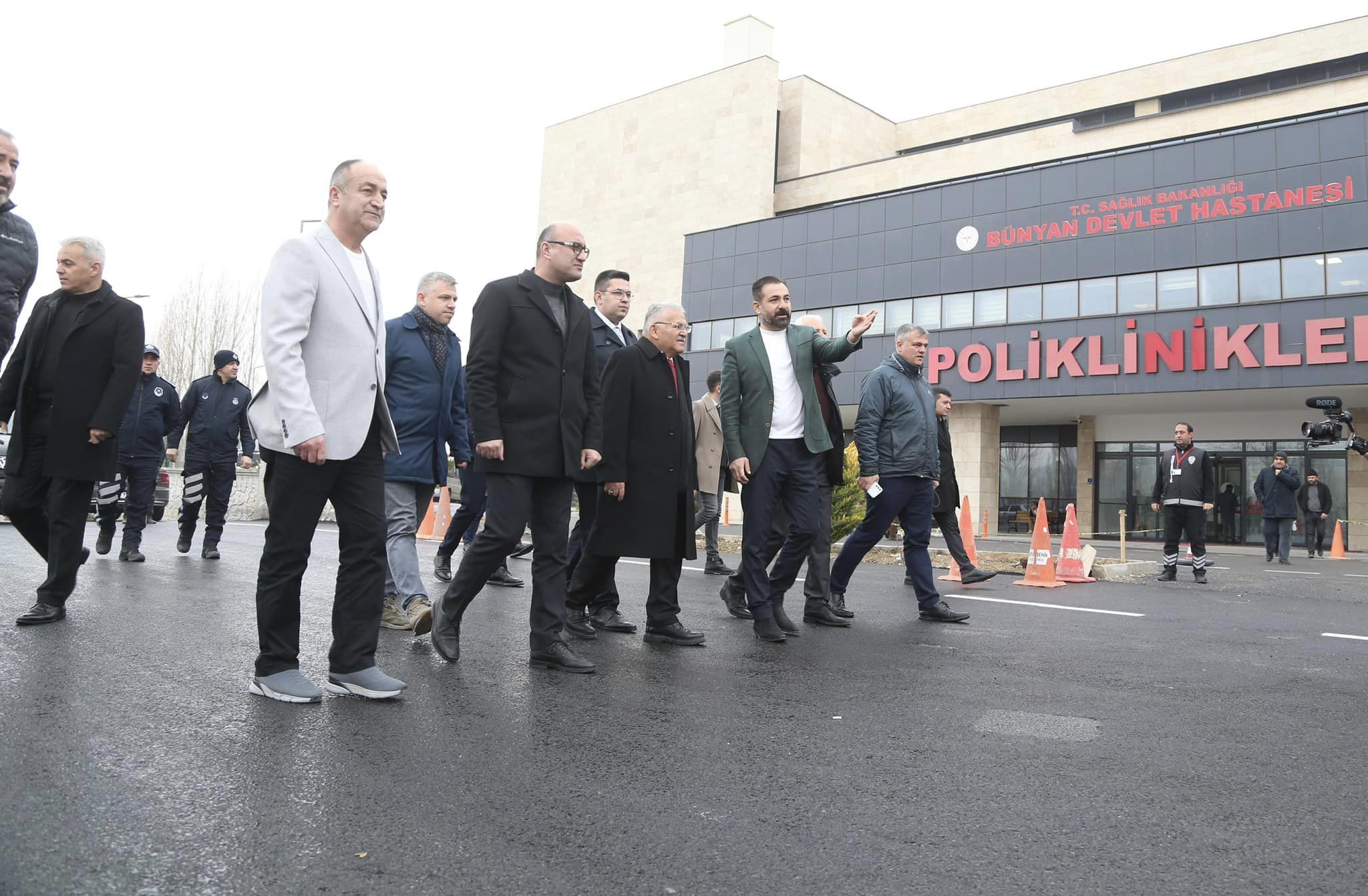 Kayseri’de Bünyan Devlet Hastanesi çevresi ve bağlantı yolları yenilendi