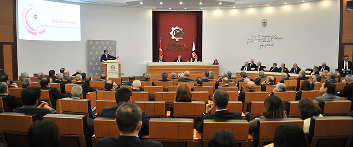 İSO Şubat Ayı Olağan Meclis Toplantısı’na AK Parti Ekonomi İşlerinden Sorumlu Genel Başkan Yardımcısı Nihat Zeybekci Konuk Oldu