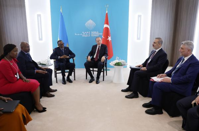 Cumhurbaşkanı Erdoğan, Ruanda Cumhurbaşkanı Kagame ile görüştü