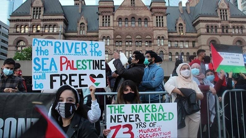 Kanada Başbakanı parlamentodayken İsrail’in Gazze’ye saldırıları protesto edildi
