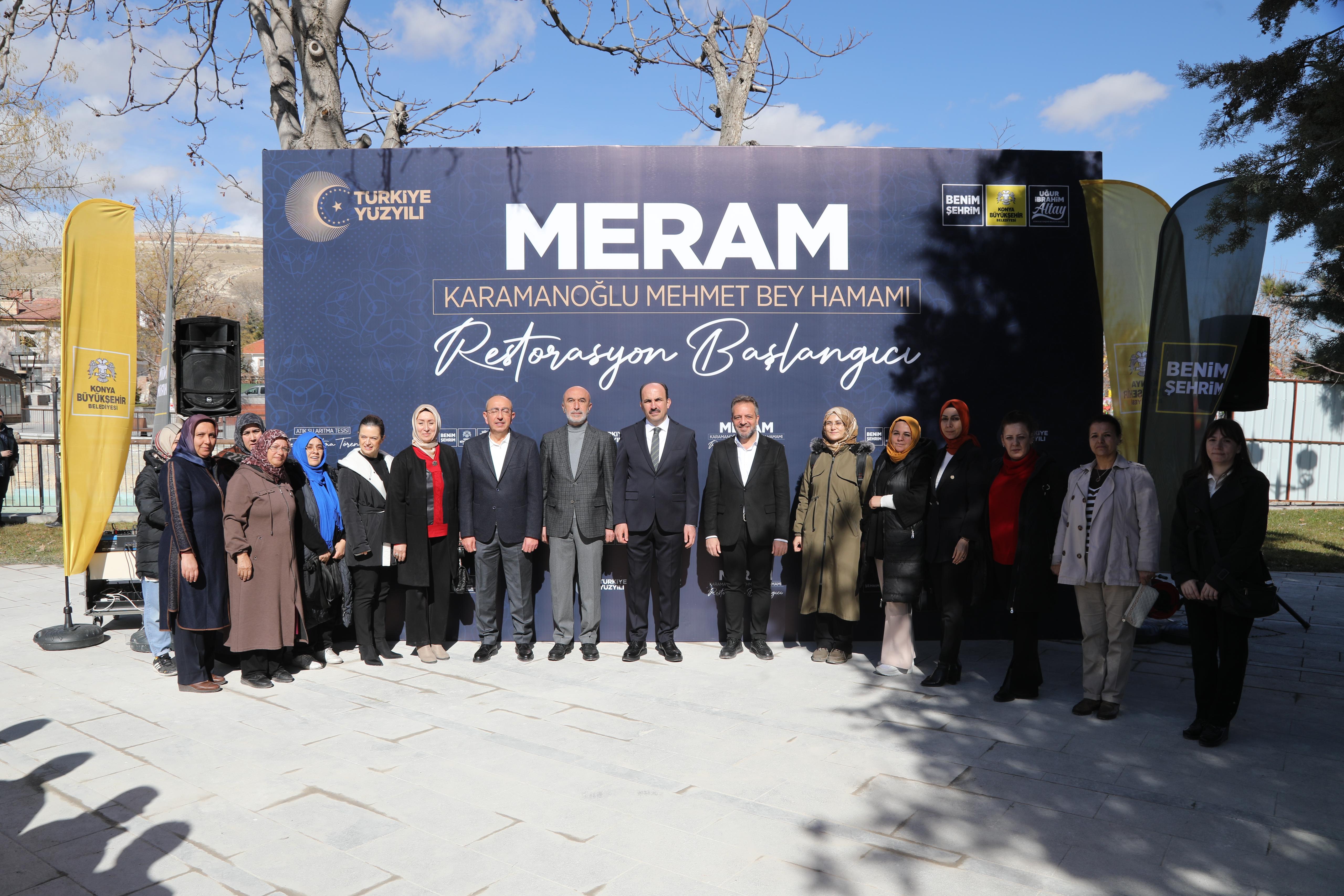 Konya’da Mehmet Bey Hamamı’nın restorasyon başlangıcı yapıldı