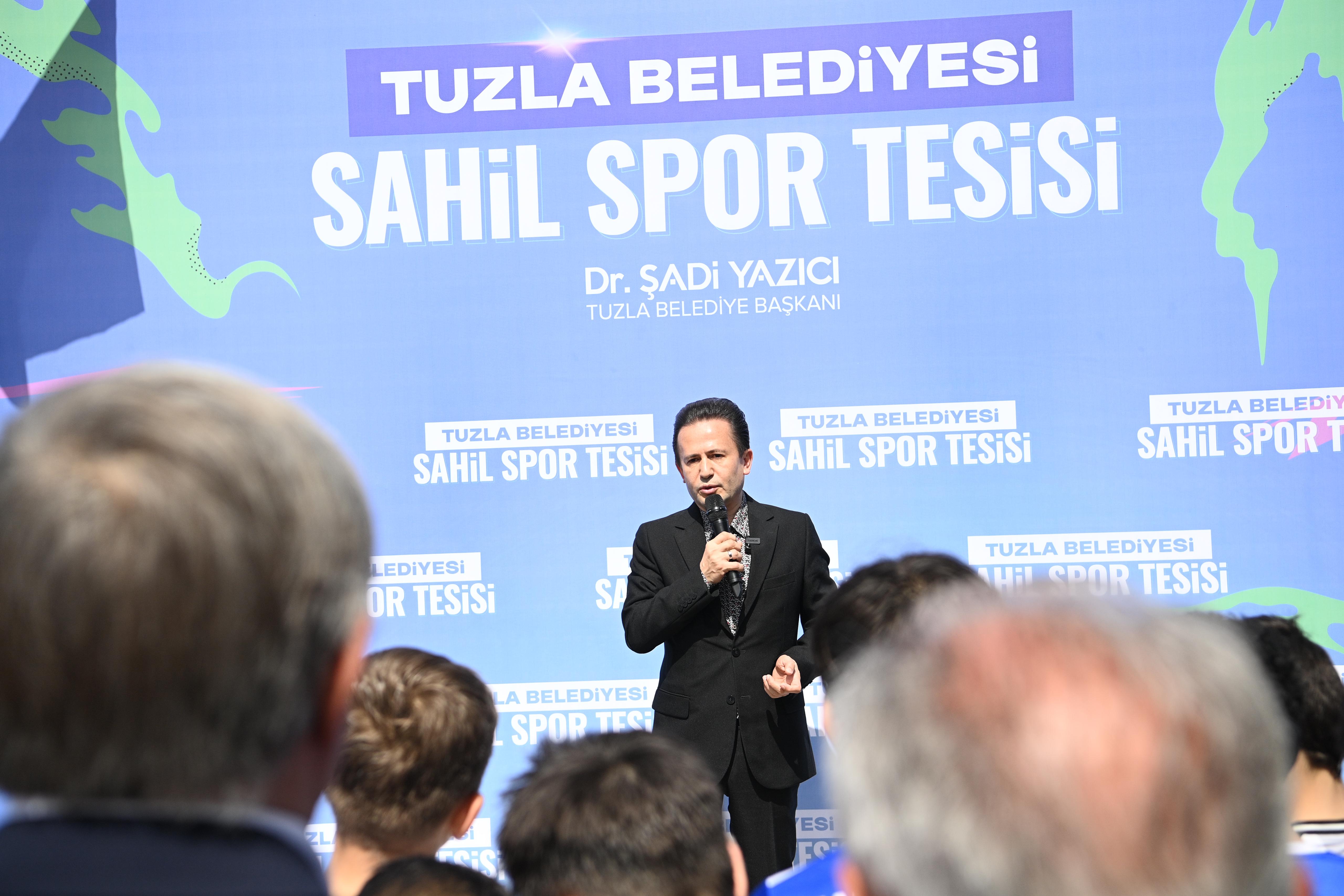 Tuzla Belediyesi, Sahil Spor Tesisi’ni hizmete açtı
