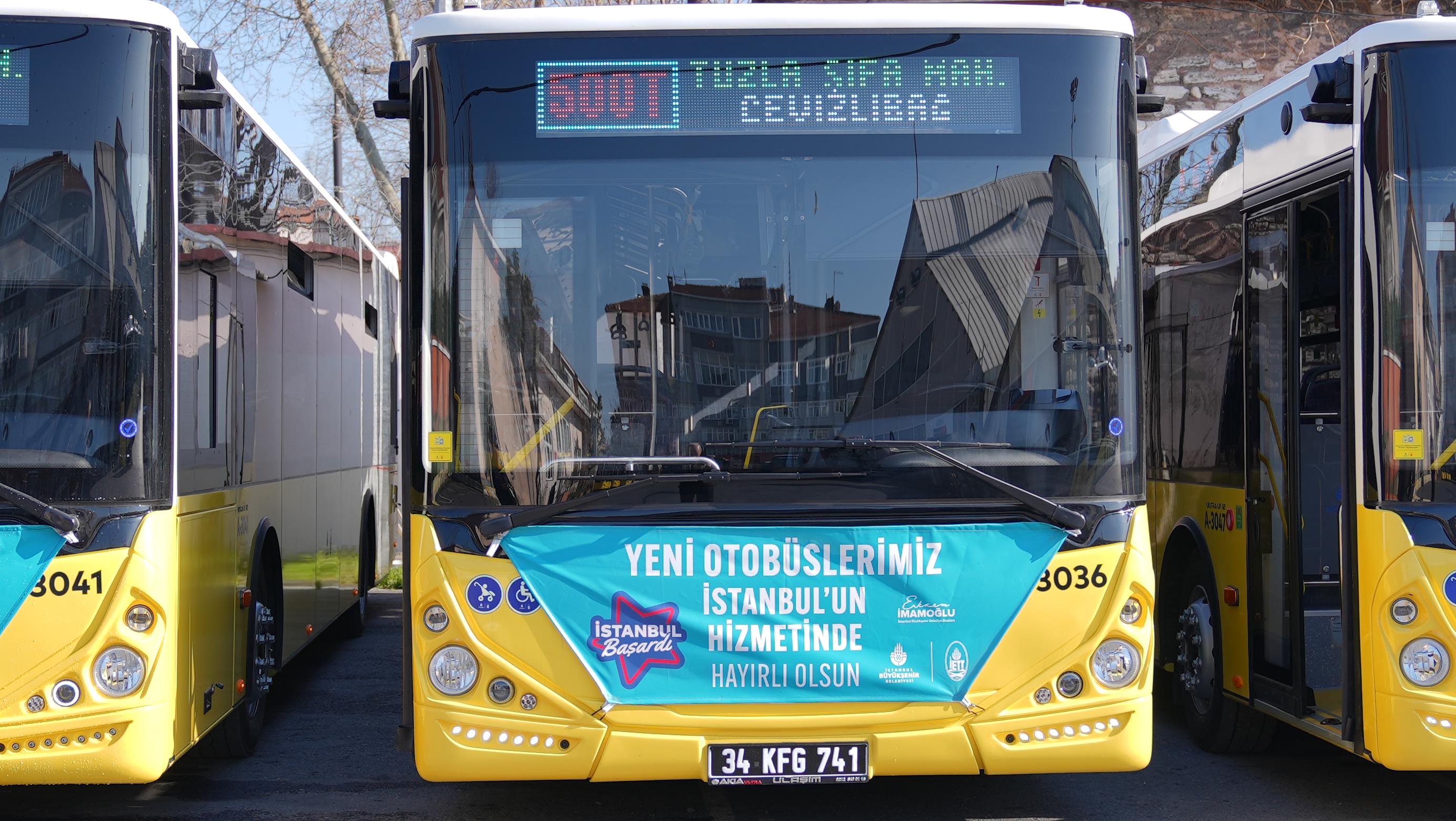 İETT, 500T hattına 5 yeni otobüs daha ekledi