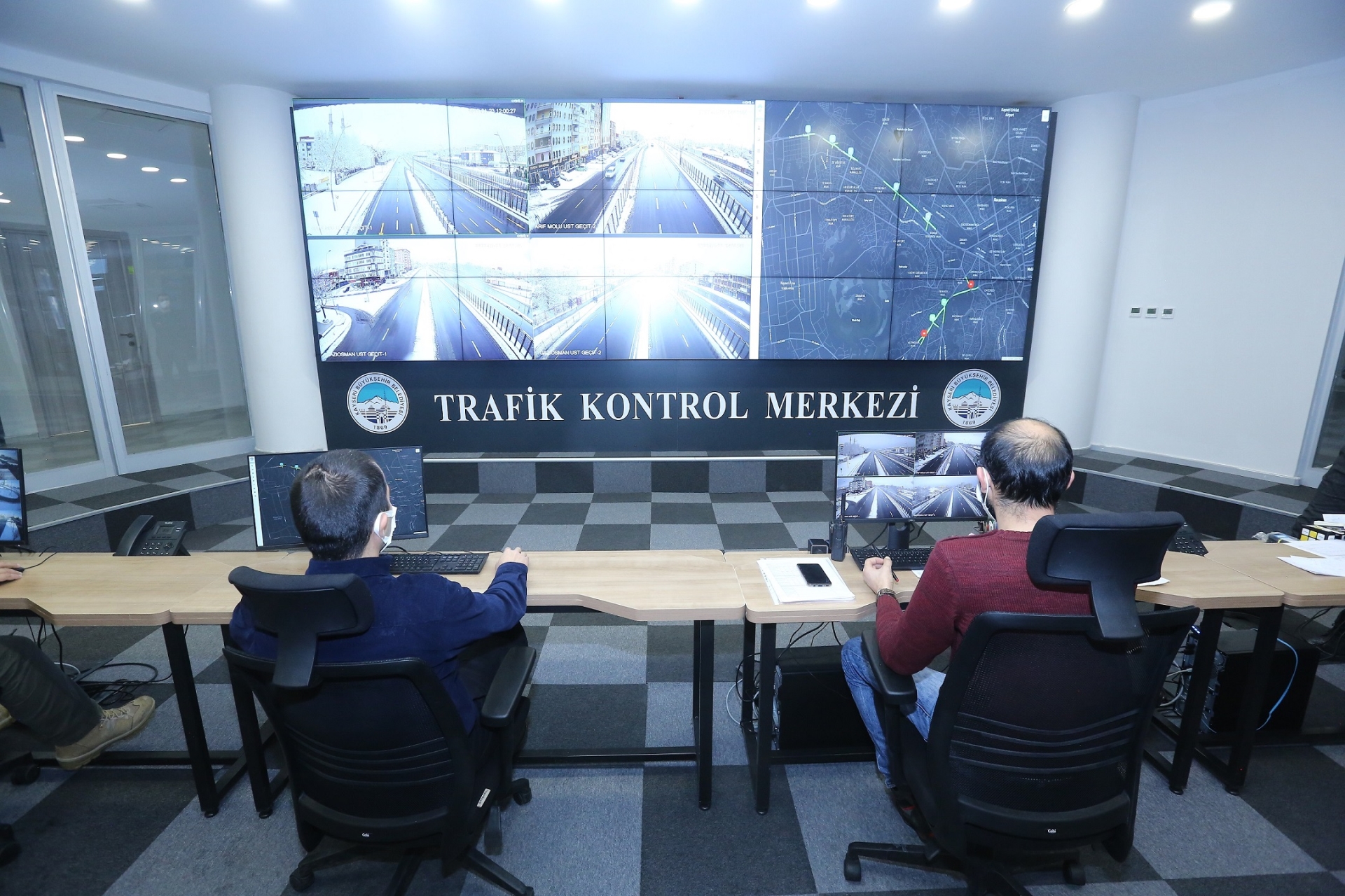 Kayseri’de Trafik Kontrol Merkezi projesi ile şehir trafiği canlı denetleniyor