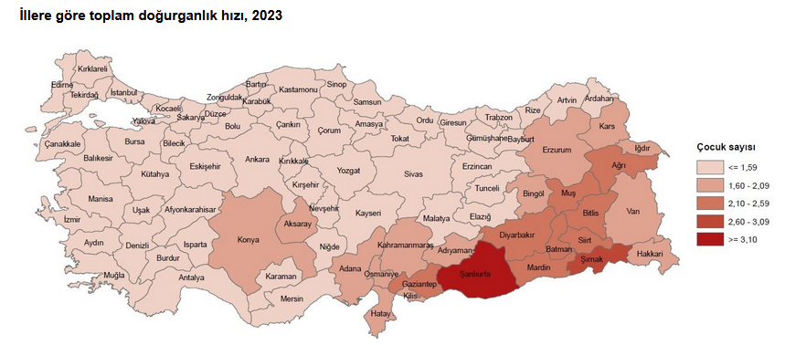 TÜİK – Türkiye’de 2023 yılında 958 bin 408 bebek canlı doğdu