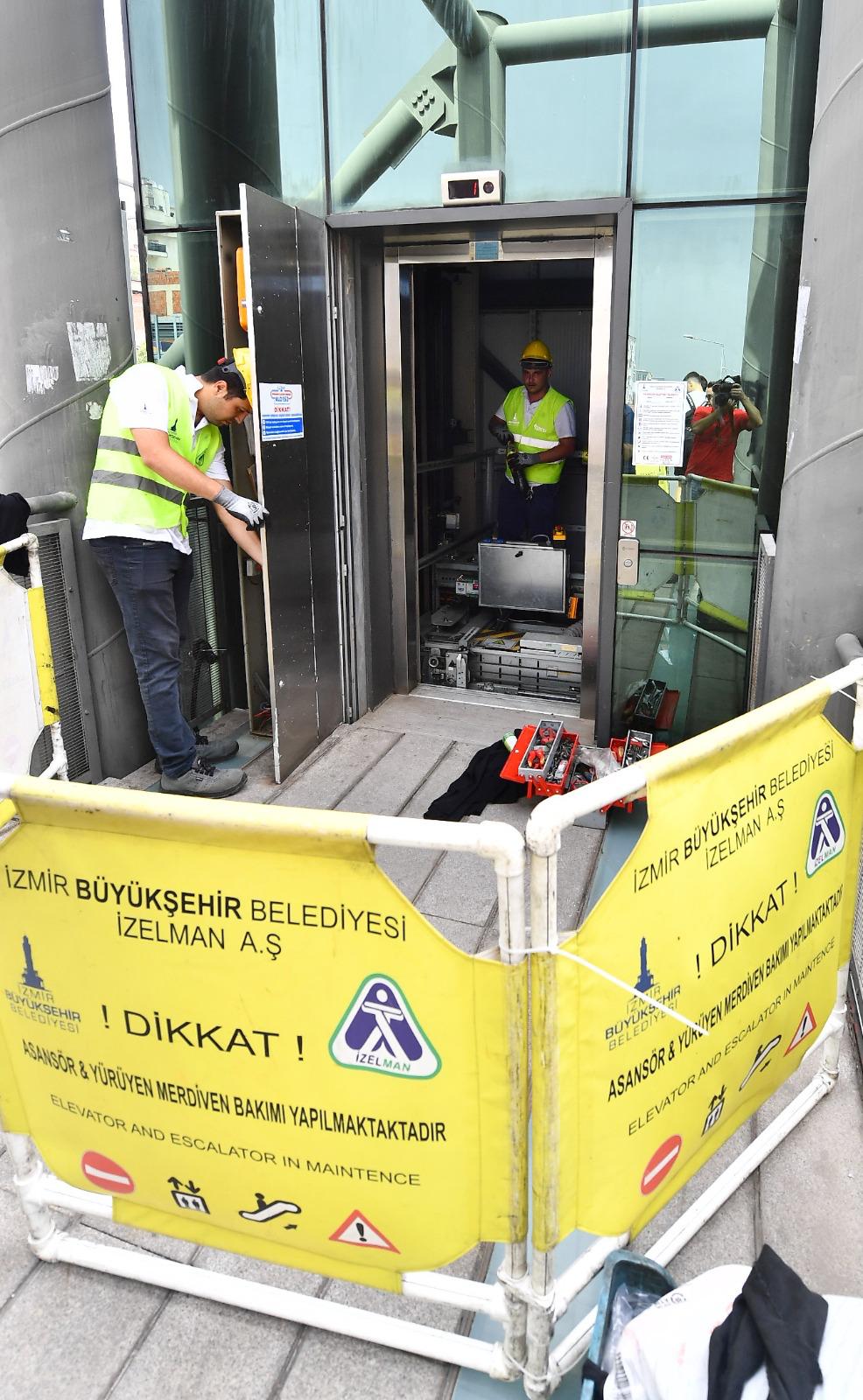 İzmir’de asansör ve yürüyen merdivenlerin bakımı için özel ekip kuruldu
