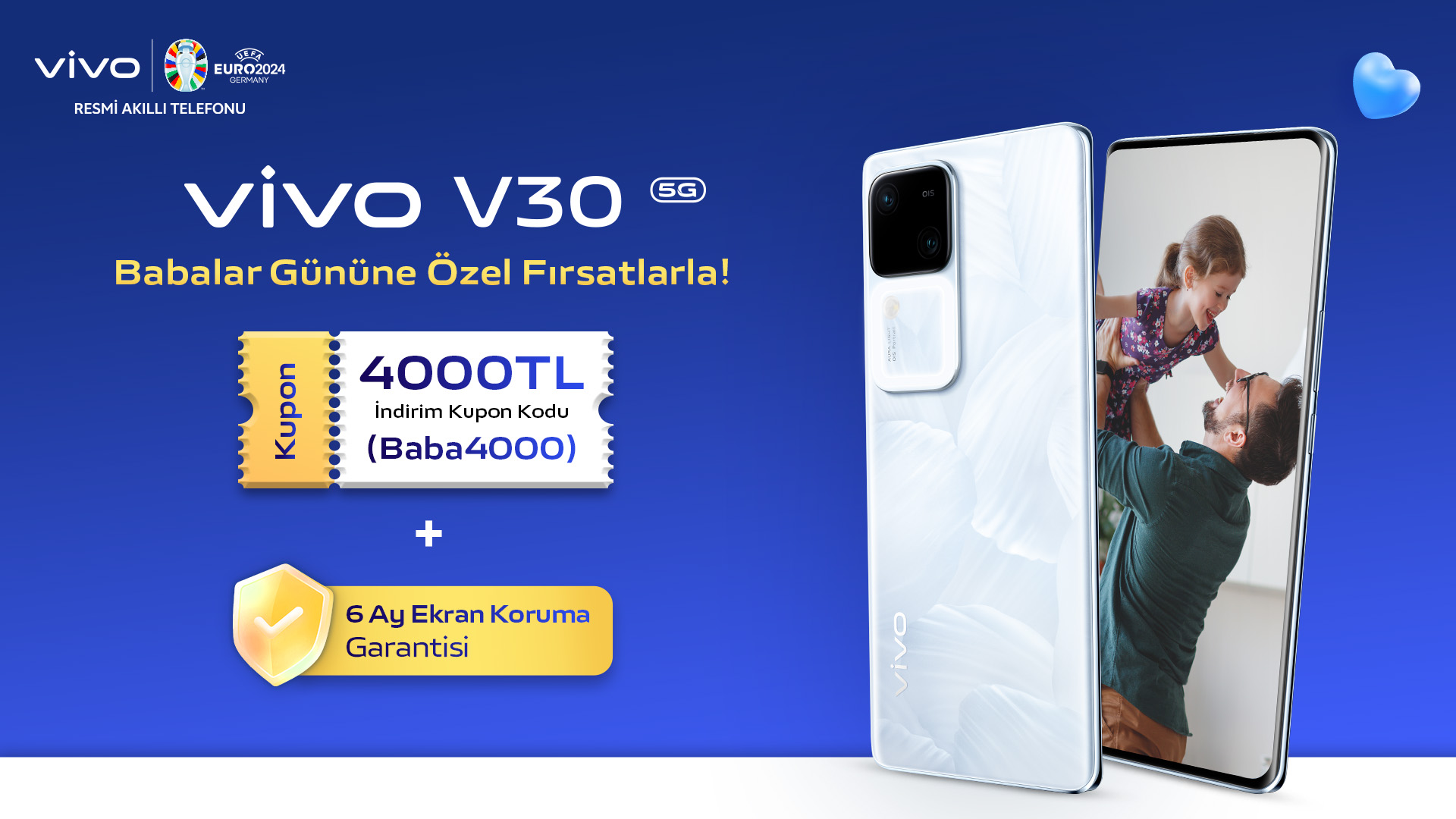 vivo’dan V30 akıllı telefon modellerinde Babalar Günü’ne özel 4 bin TL’ye varan indirim