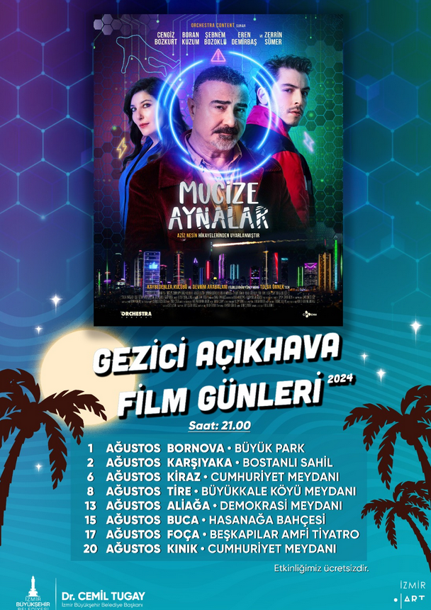 İzmir Büyükşehir Belediyesi Gezici Açıkhava Film Günleri başlıyor