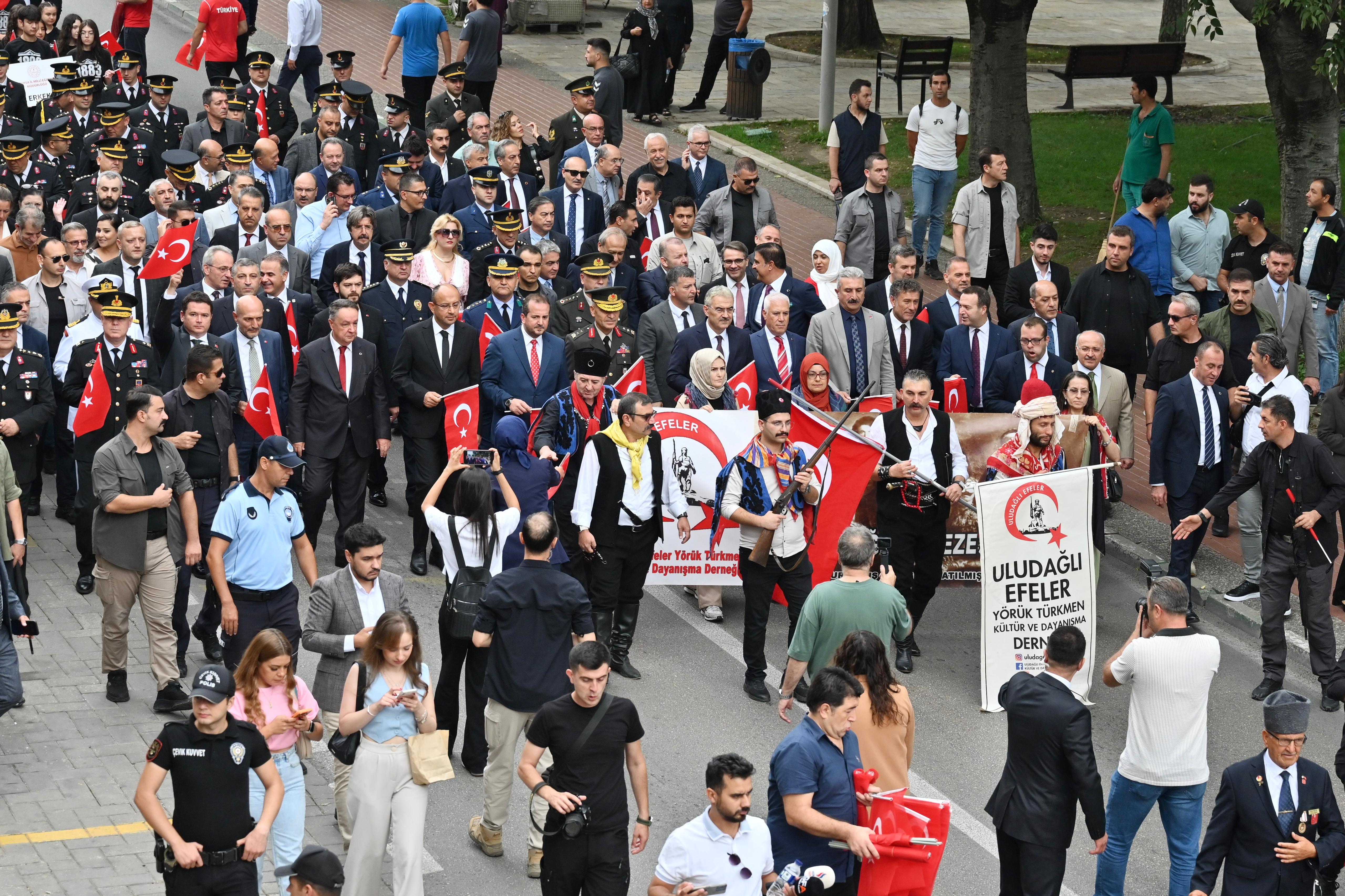 Bursa’nın düşman işgalinden kurtuluşunun 102. yılı kutlandı