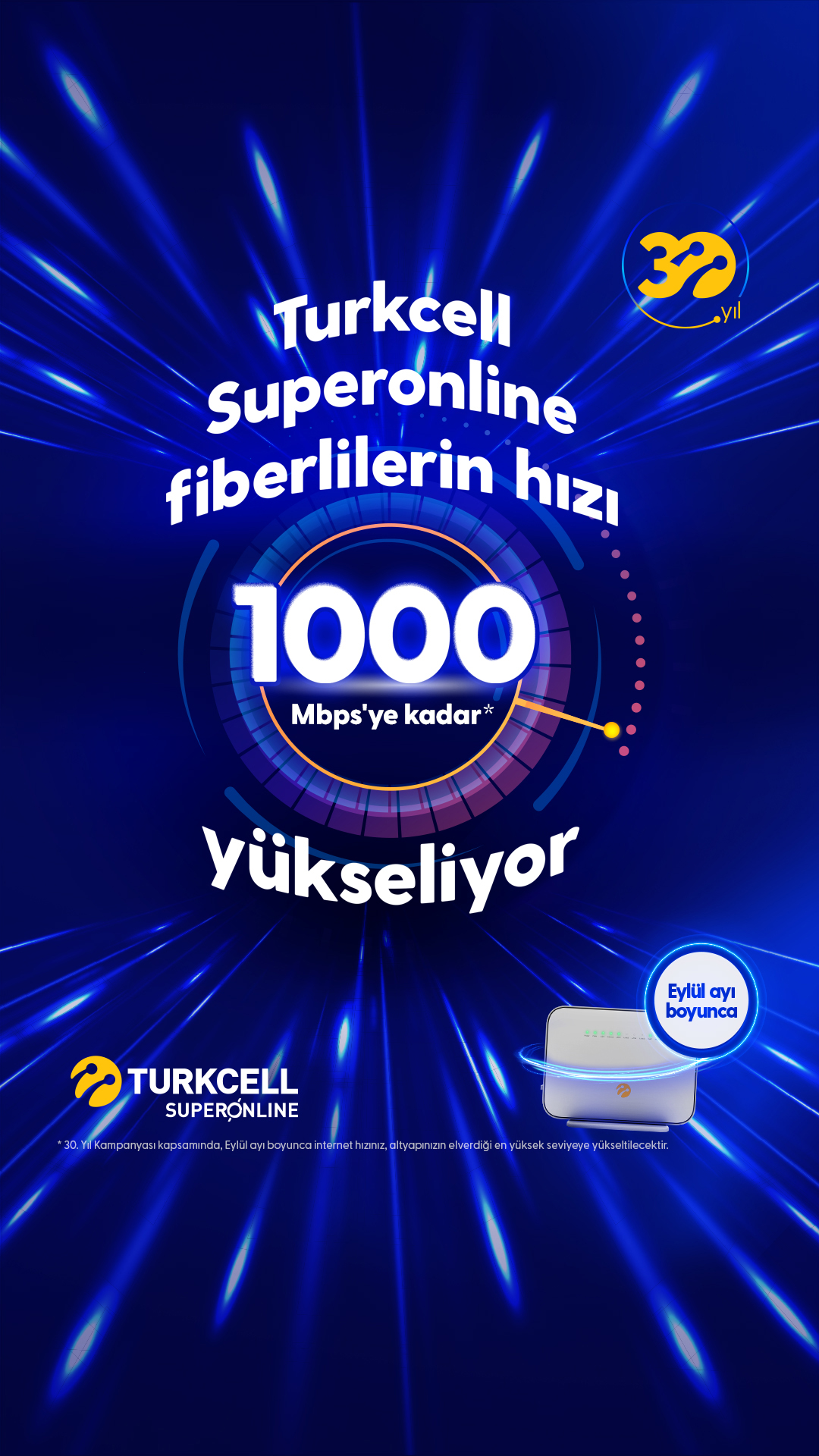 Turkcell Superonline’lılar eylülde hız rekoru kıracak