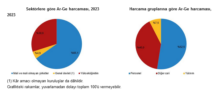 TÜİK- Ar-Ge harcaması 2023 yılında 377 milyar 542 milyon TL’ye yükseldi